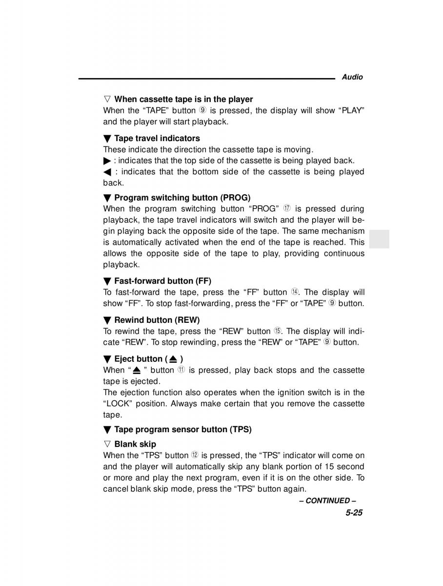 Subaru Outback Legacy owners manual / page 194