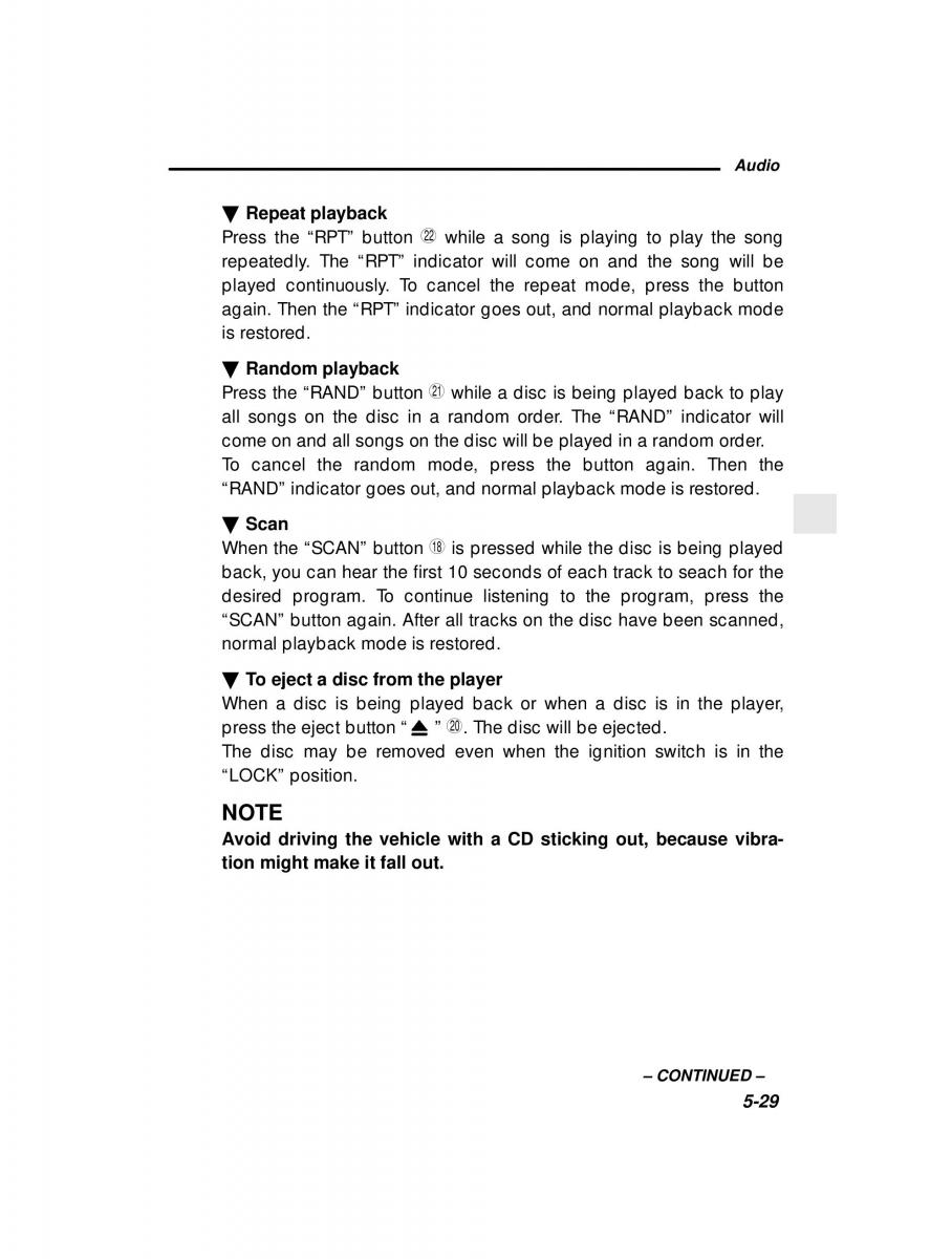 manual  Subaru Outback Legacy owners manual / page 198