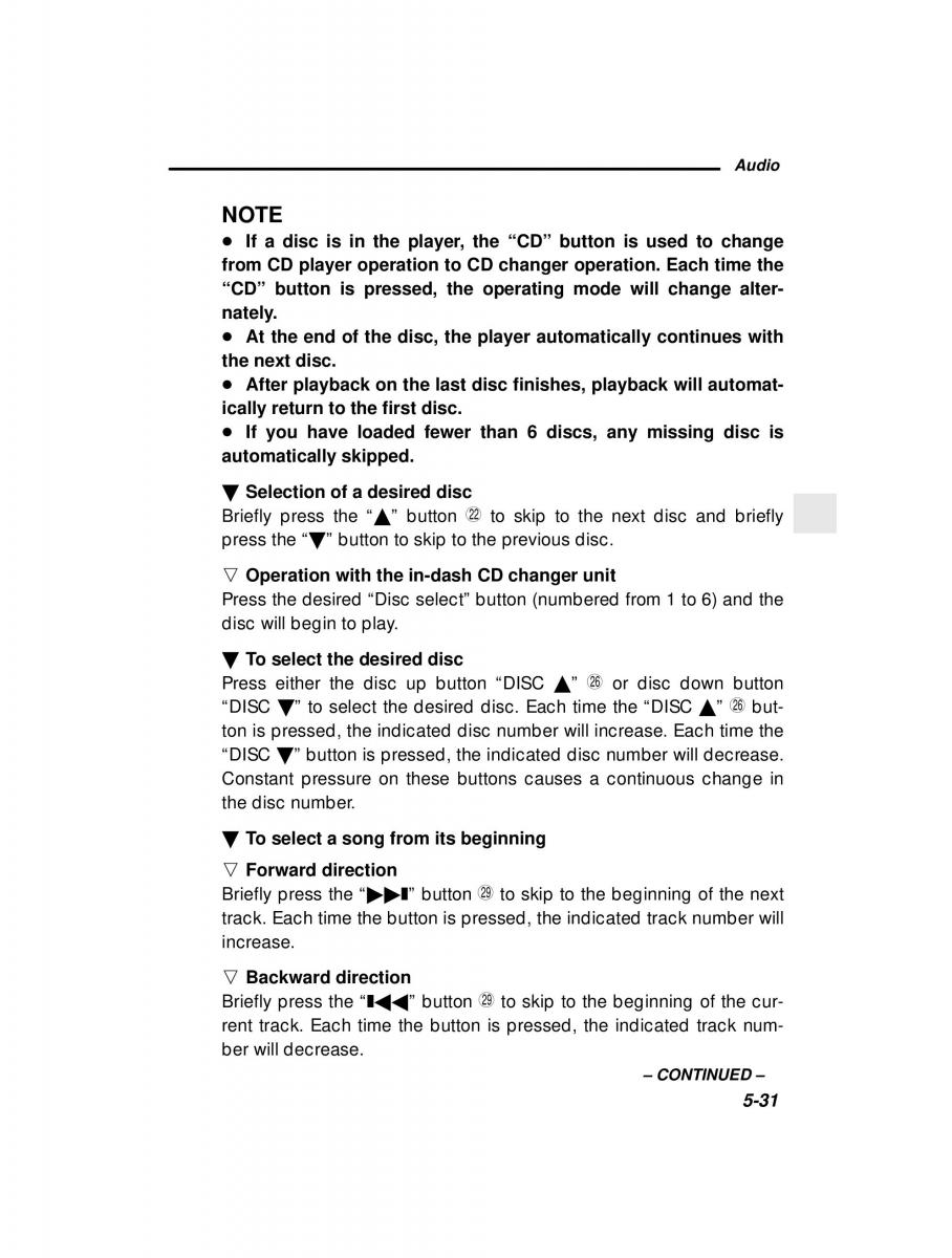 manual  Subaru Outback Legacy owners manual / page 200