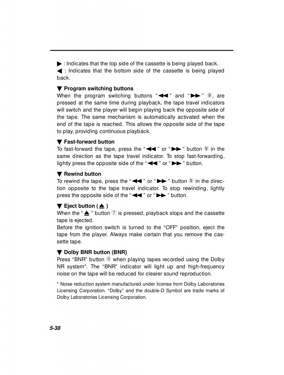 manual  Subaru Outback Legacy owners manual / page 207