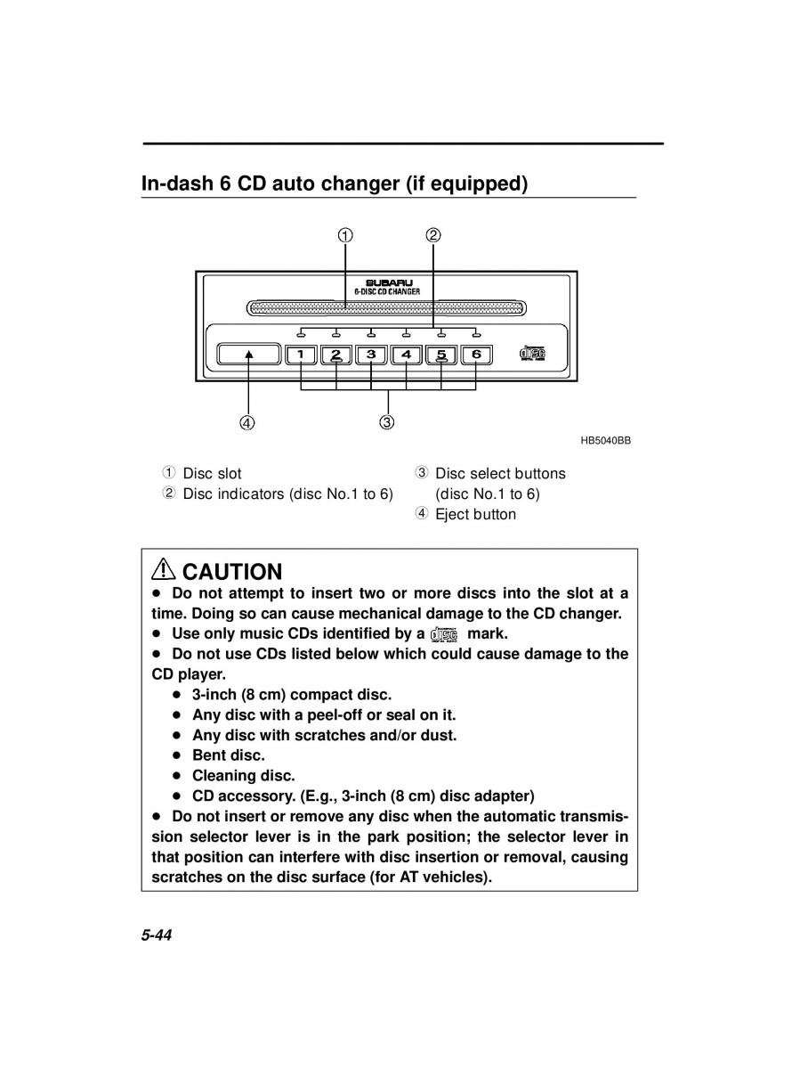 manual  Subaru Outback Legacy owners manual / page 213