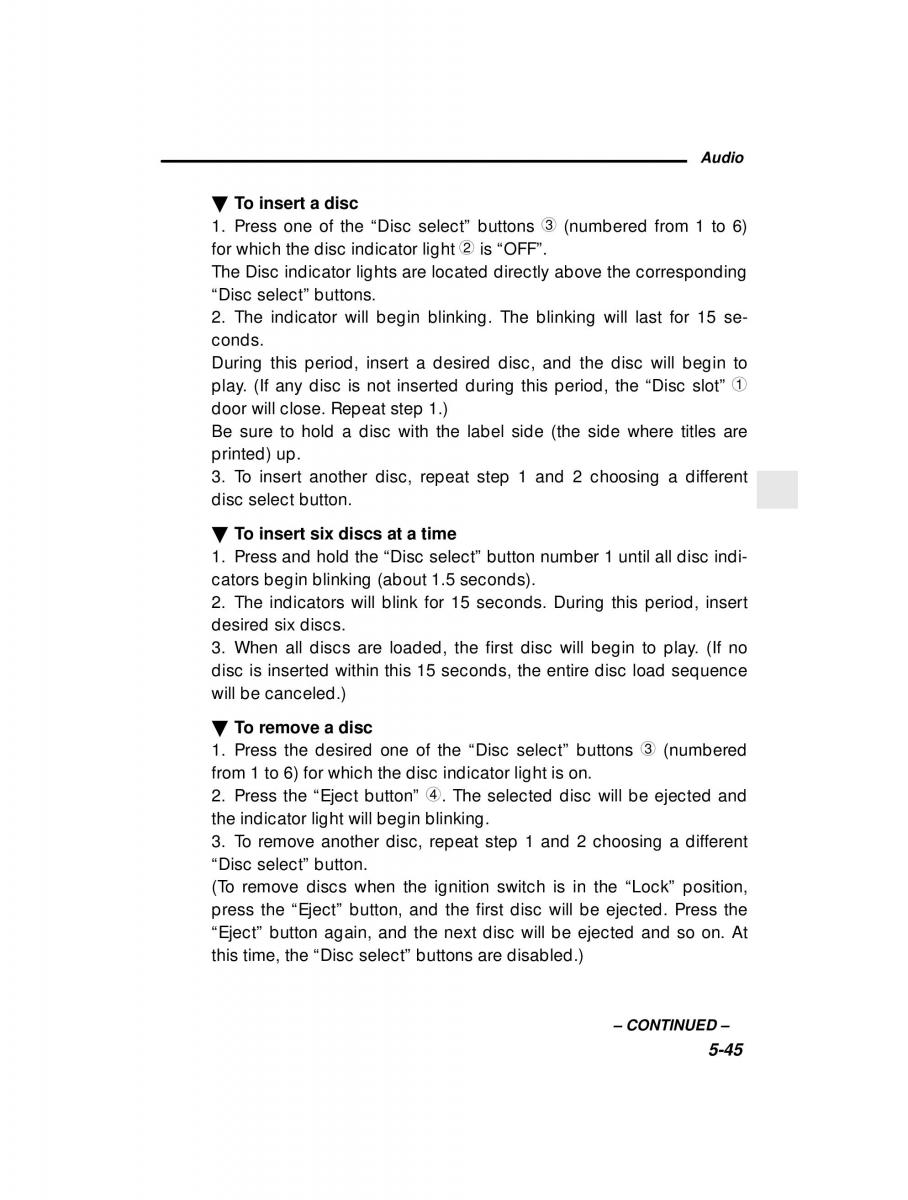 manual  Subaru Outback Legacy owners manual / page 214