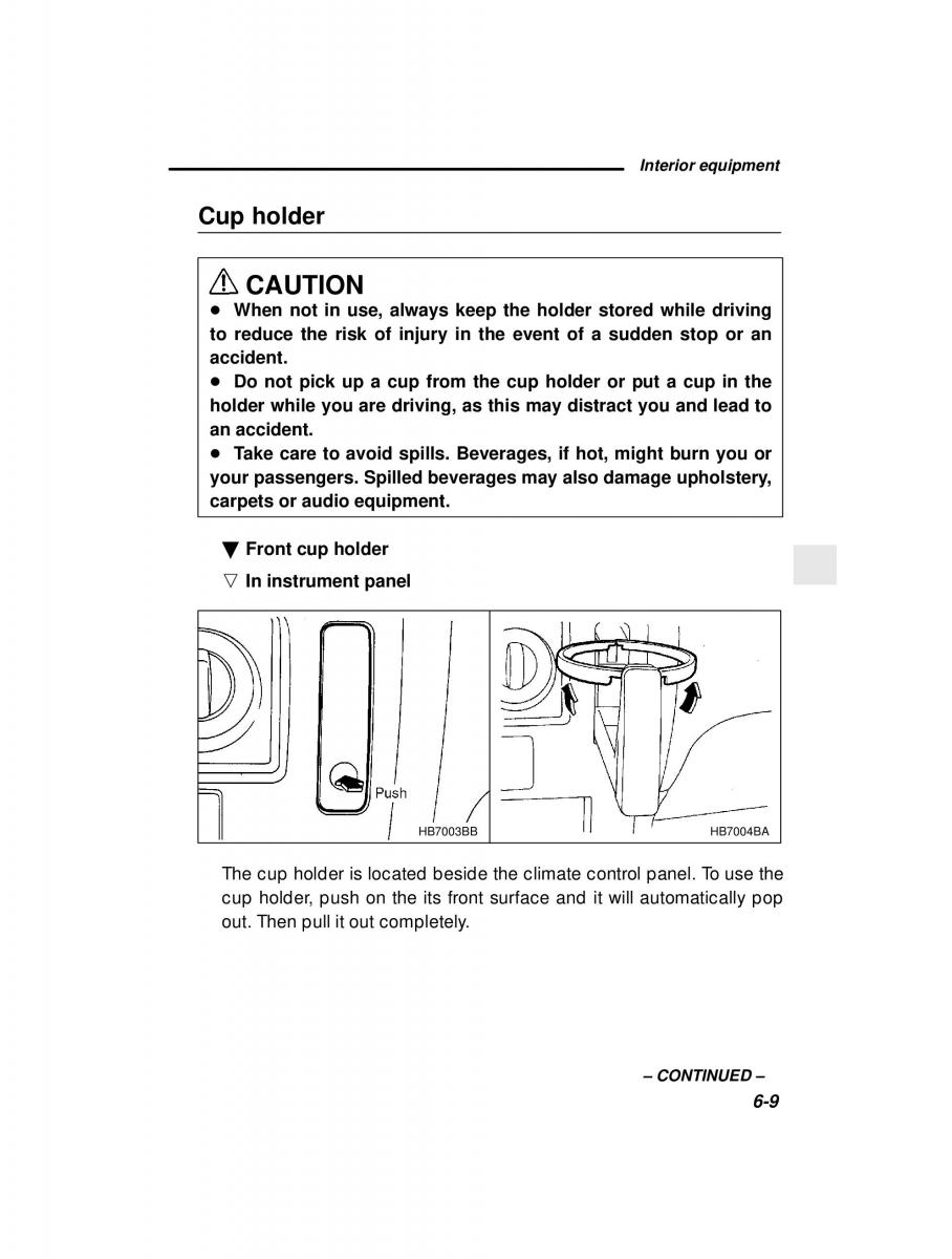 manual  Subaru Outback Legacy owners manual / page 225