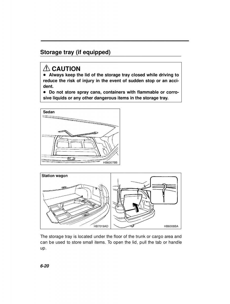 manual  Subaru Outback Legacy owners manual / page 236