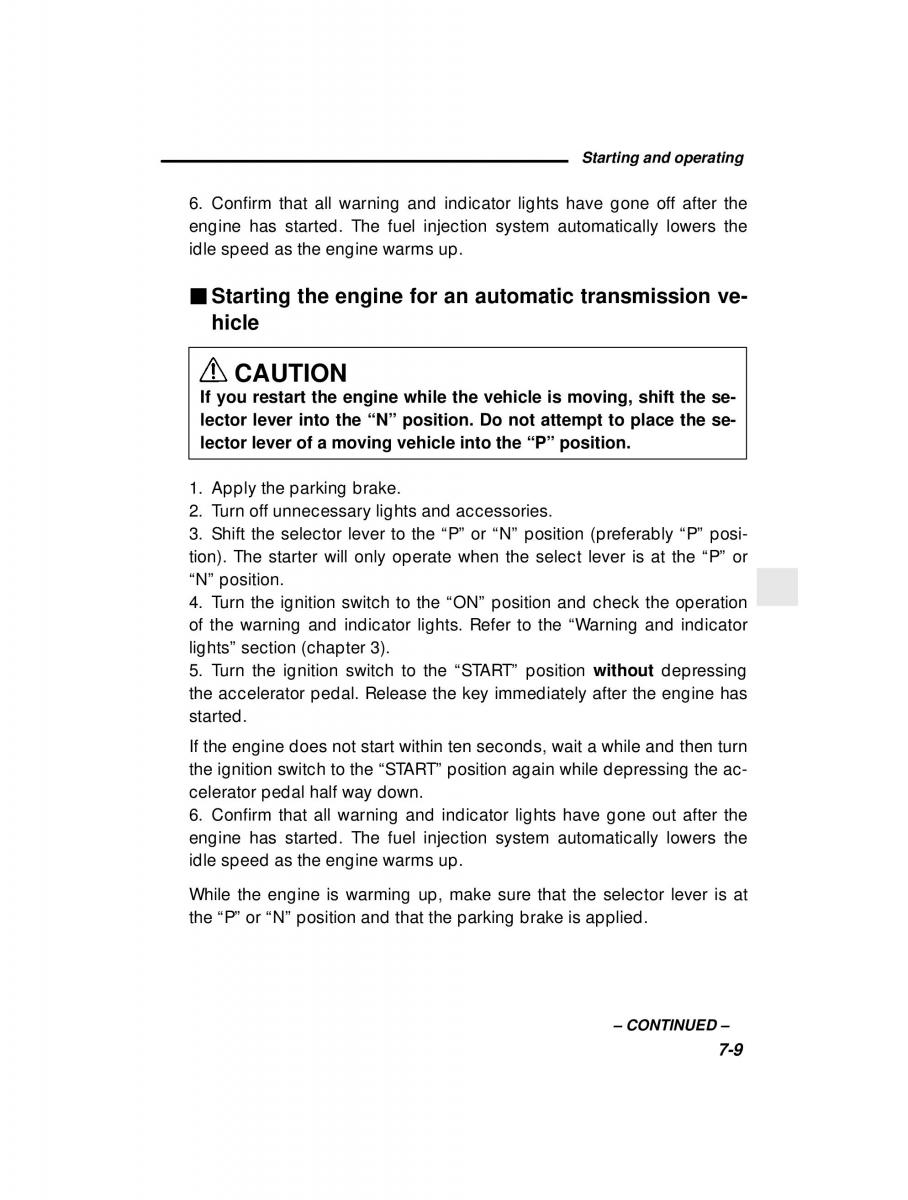 manual  Subaru Outback Legacy owners manual / page 246