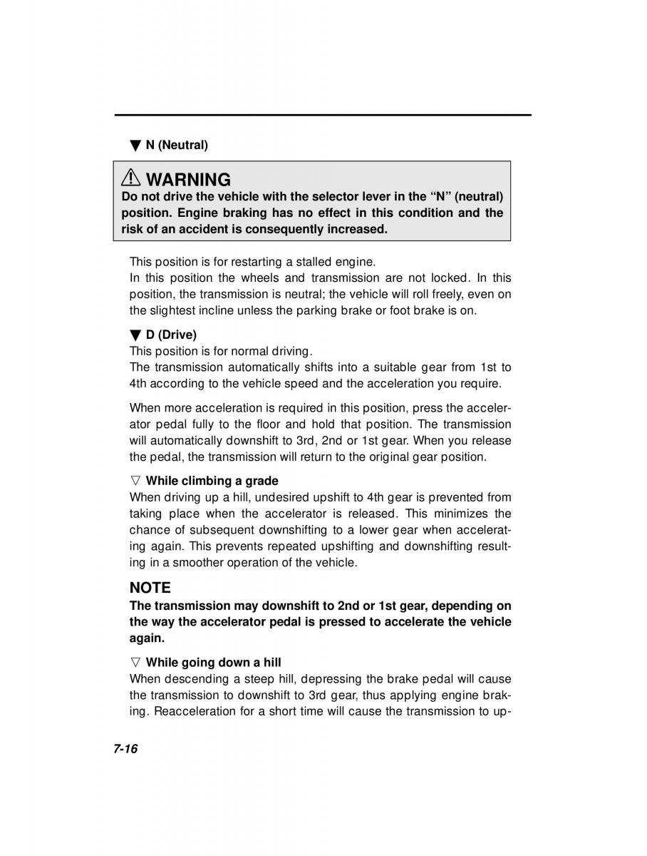 manual  Subaru Outback Legacy owners manual / page 253