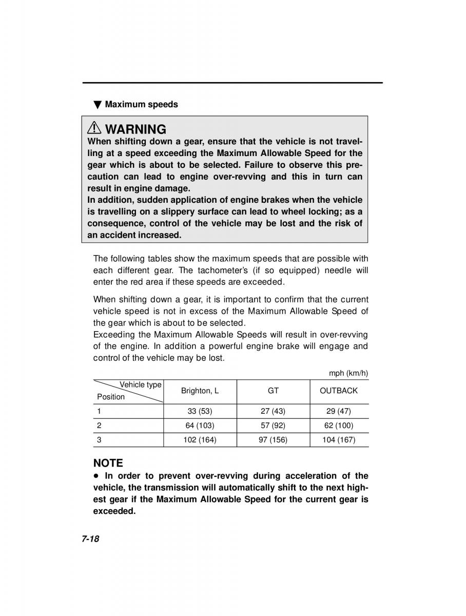 manual  Subaru Outback Legacy owners manual / page 255