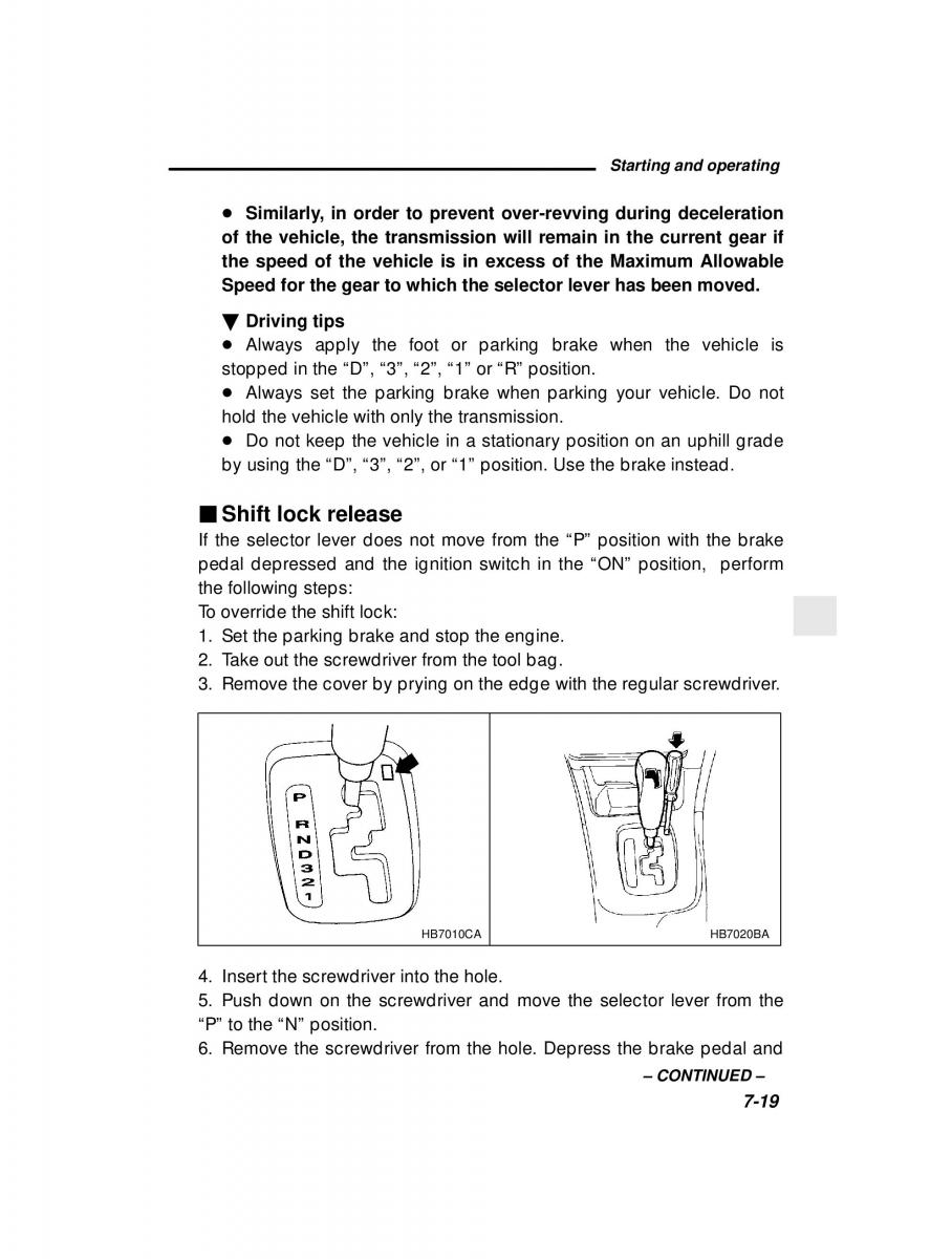 manual  Subaru Outback Legacy owners manual / page 256