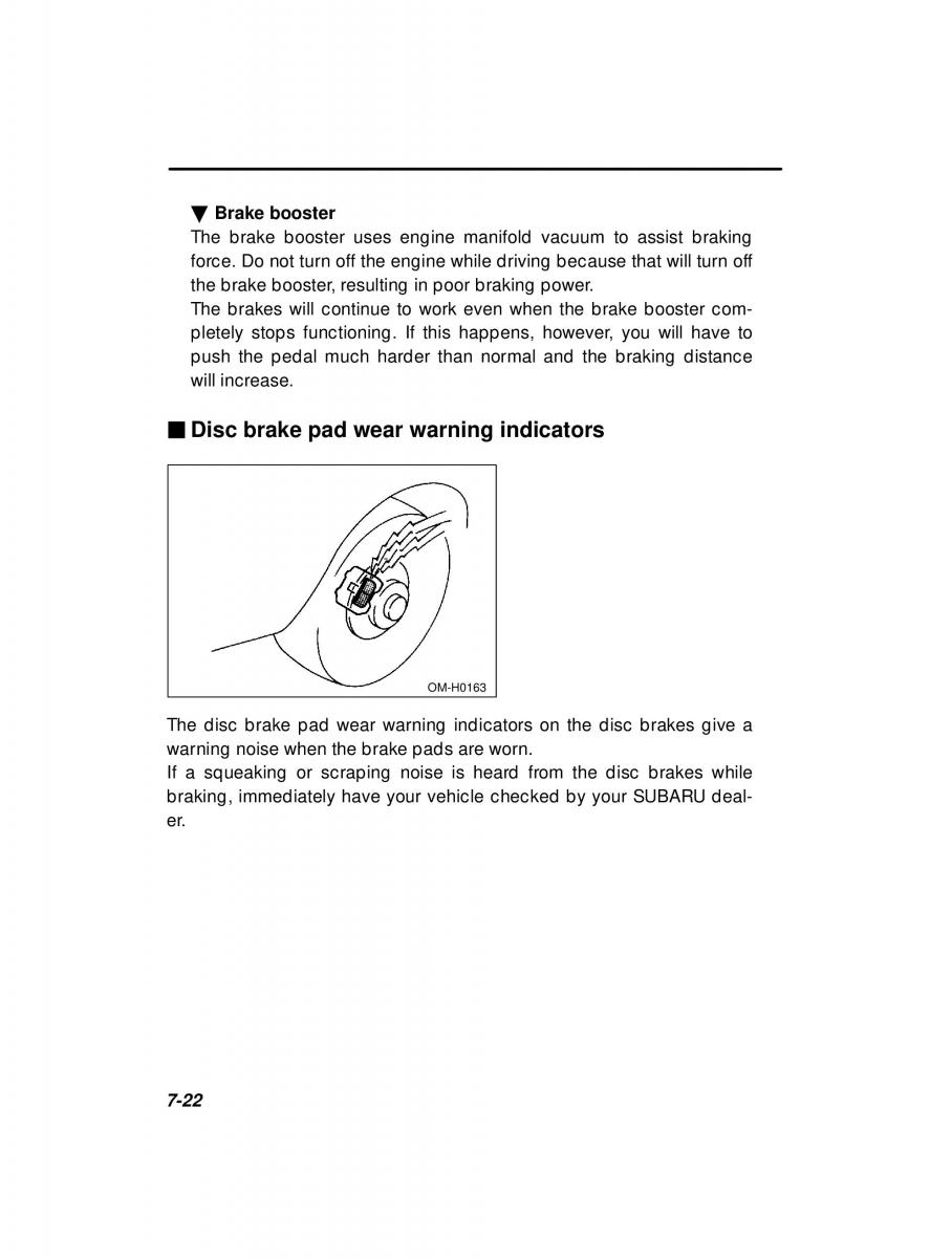 manual  Subaru Outback Legacy owners manual / page 259