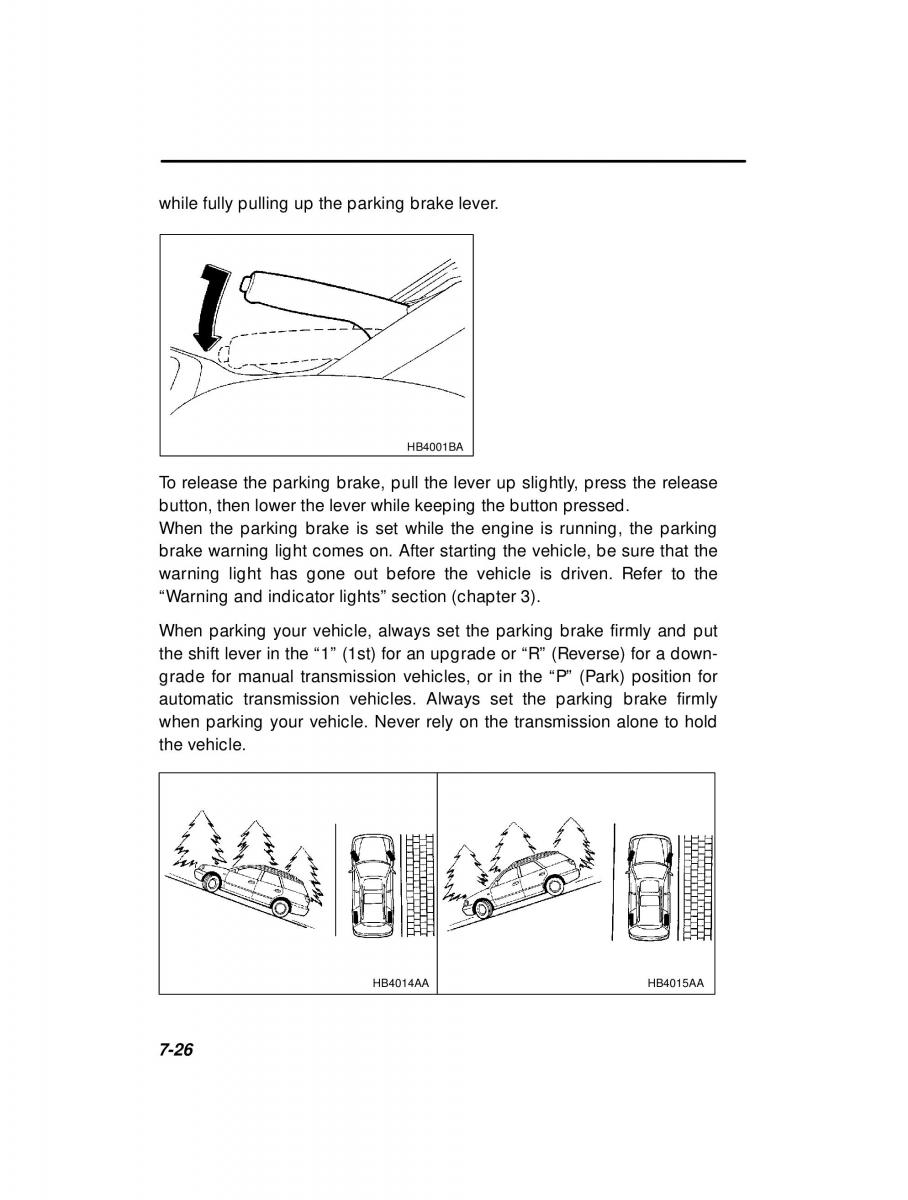 Subaru Outback Legacy owners manual / page 263