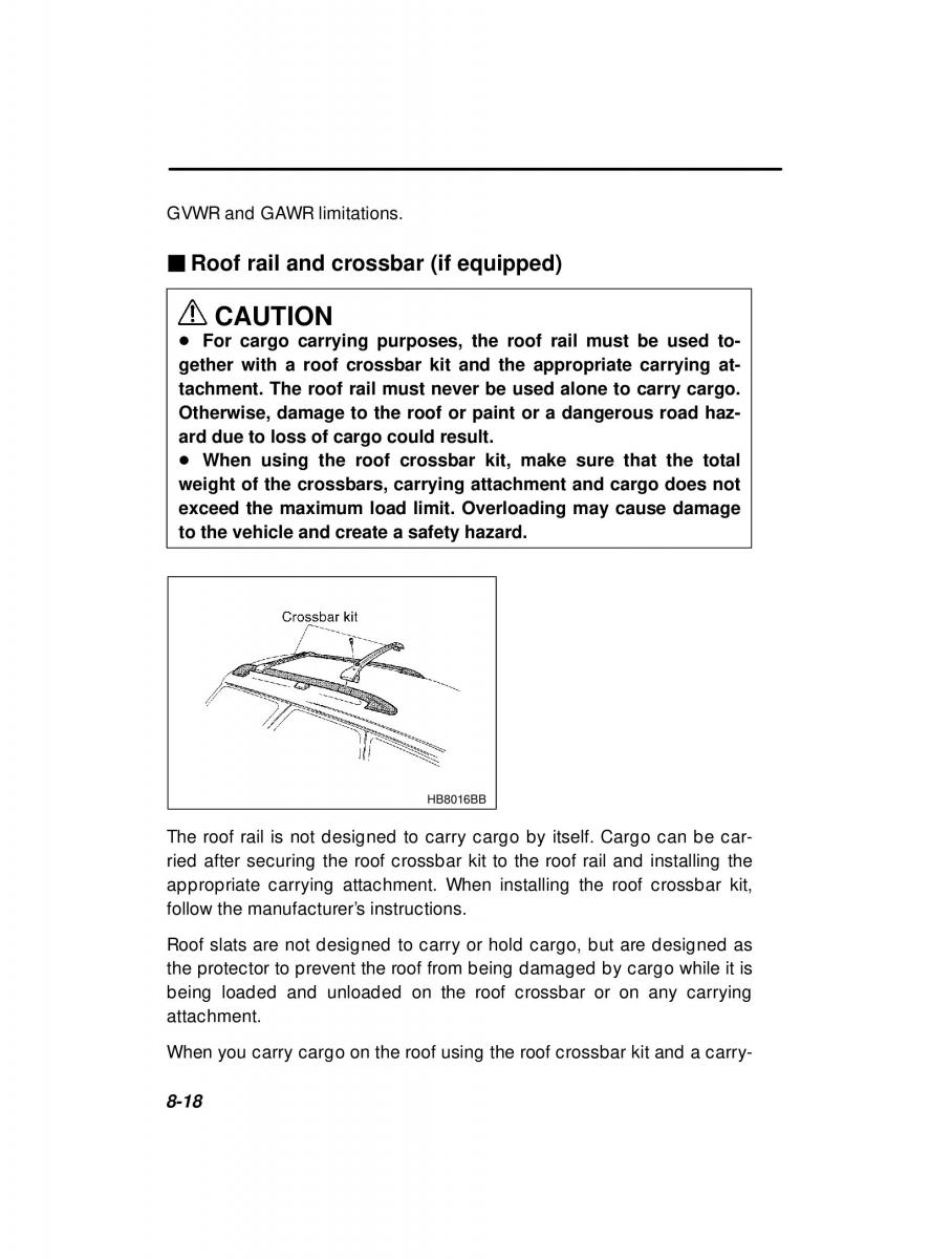 manual  Subaru Outback Legacy owners manual / page 284