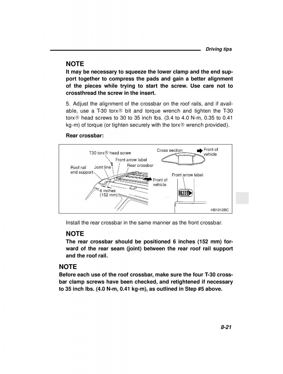 manual  Subaru Outback Legacy owners manual / page 287