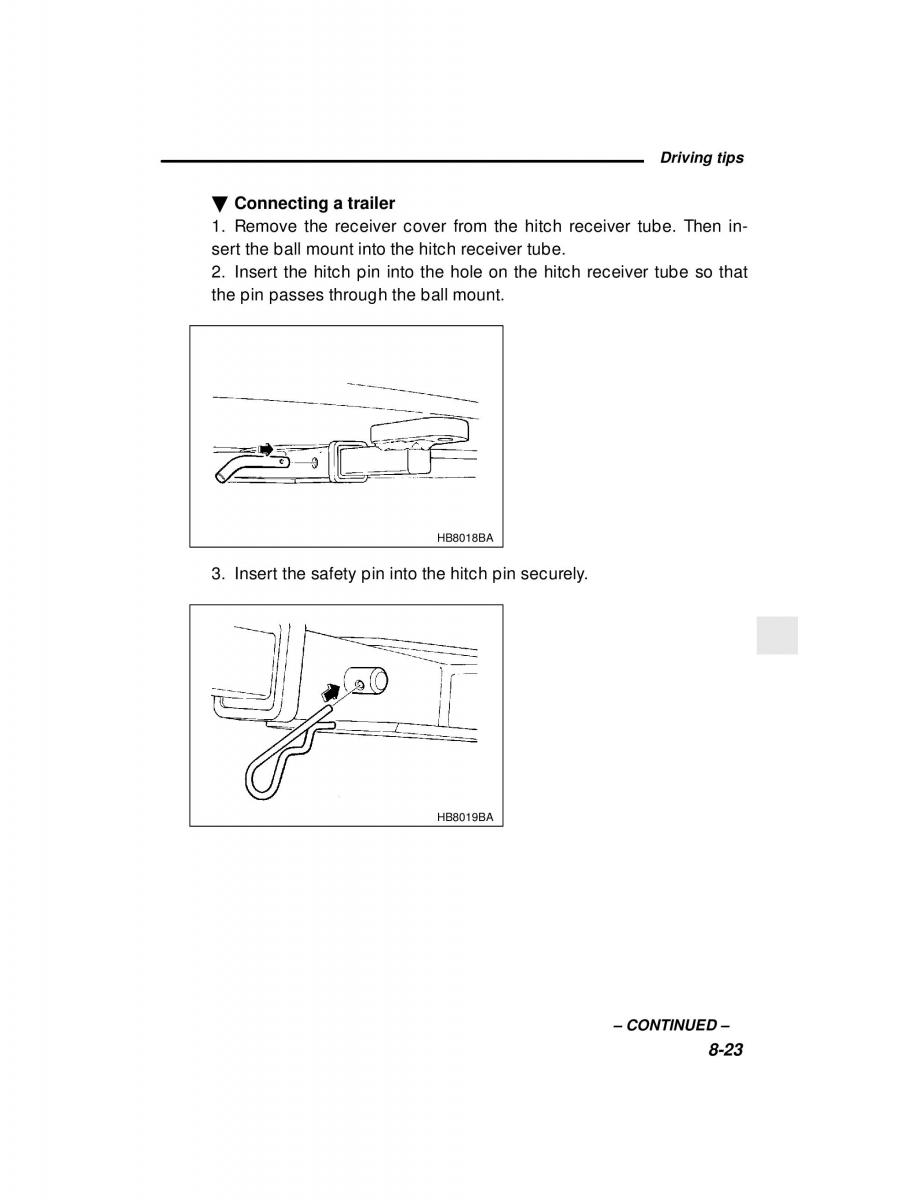 manual  Subaru Outback Legacy owners manual / page 289