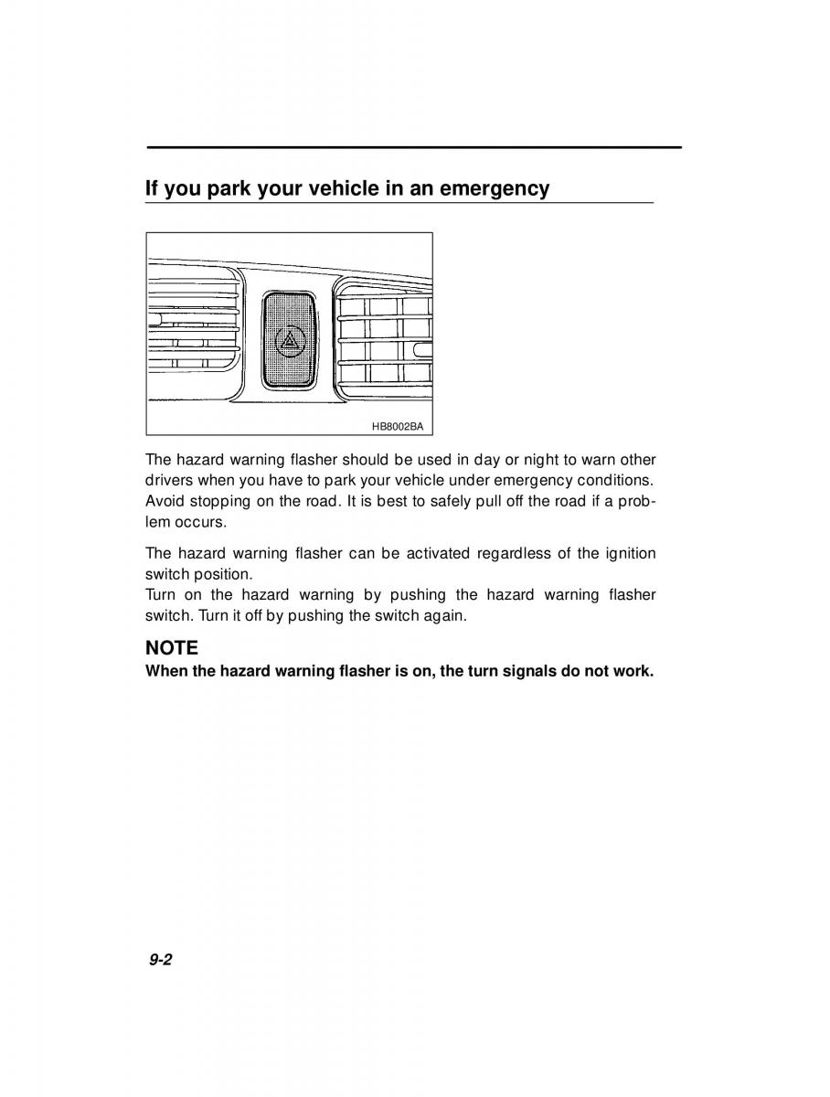 manual  Subaru Outback Legacy owners manual / page 306