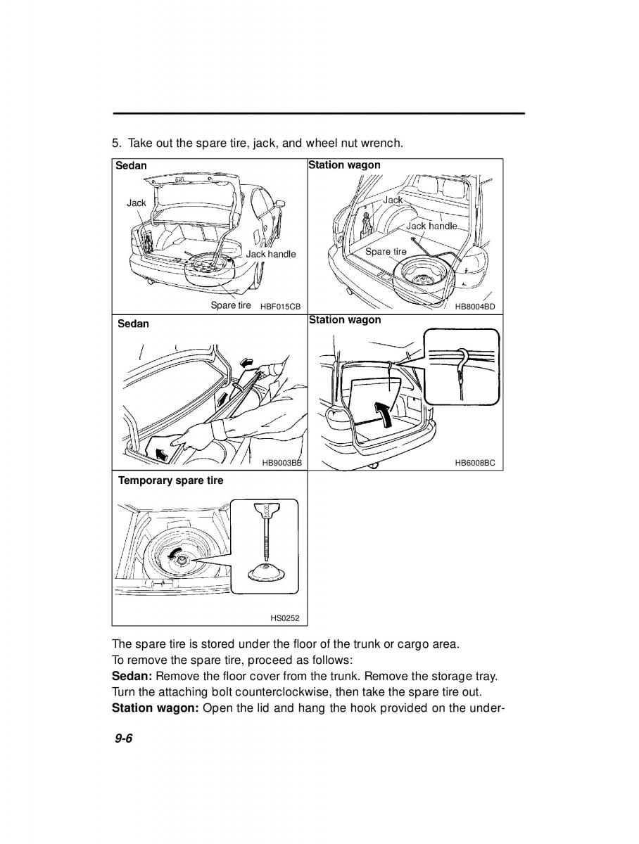 manual  Subaru Outback Legacy owners manual / page 310