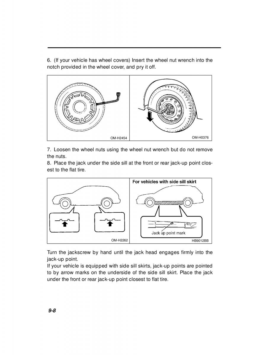 manual  Subaru Outback Legacy owners manual / page 312