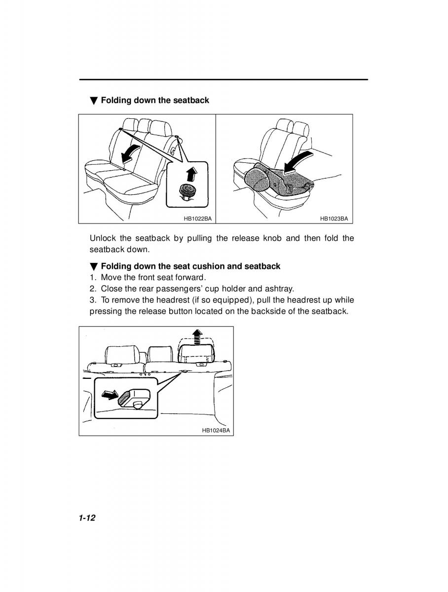 manual  Subaru Outback Legacy owners manual / page 32