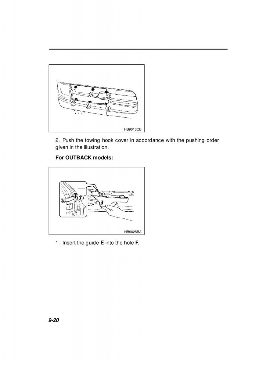 manual  Subaru Outback Legacy owners manual / page 324