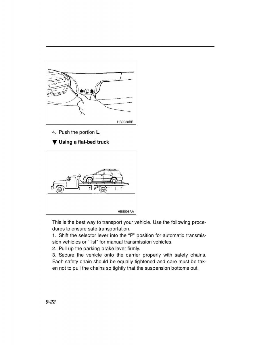 manual  Subaru Outback Legacy owners manual / page 326