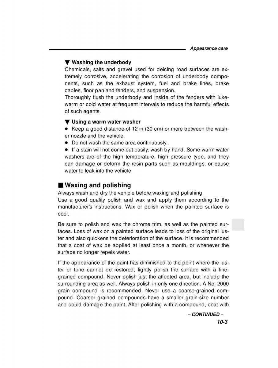 manual  Subaru Outback Legacy owners manual / page 334