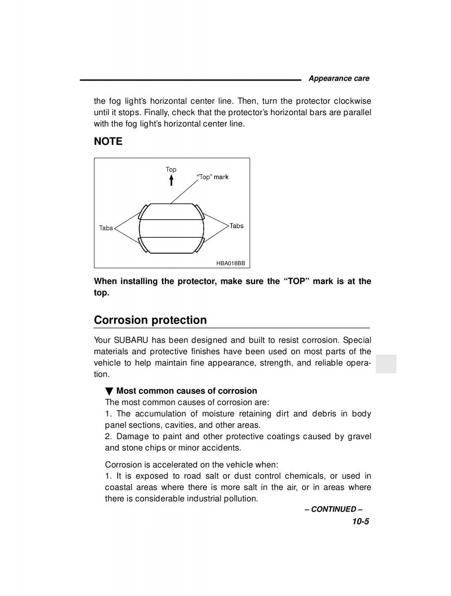 manual  Subaru Outback Legacy owners manual / page 336