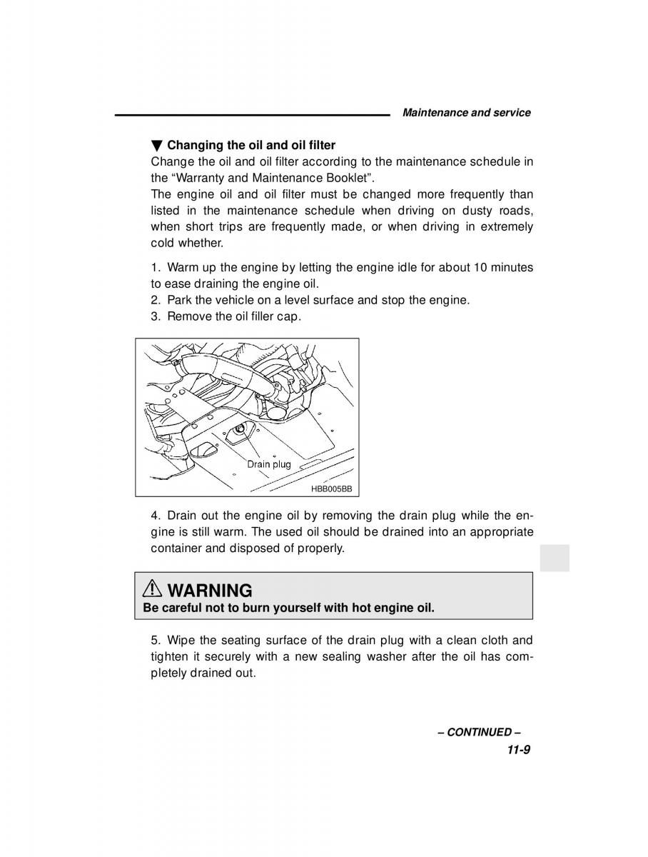 manual  Subaru Outback Legacy owners manual / page 348