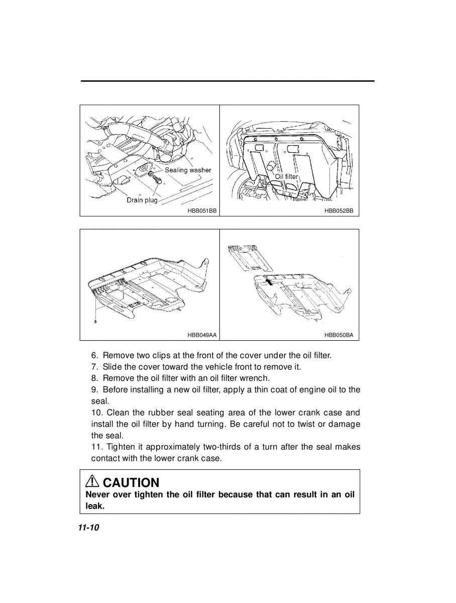 manual  Subaru Outback Legacy owners manual / page 349