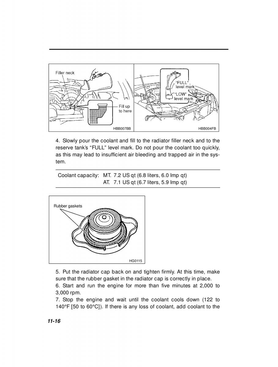 manual  Subaru Outback Legacy owners manual / page 355