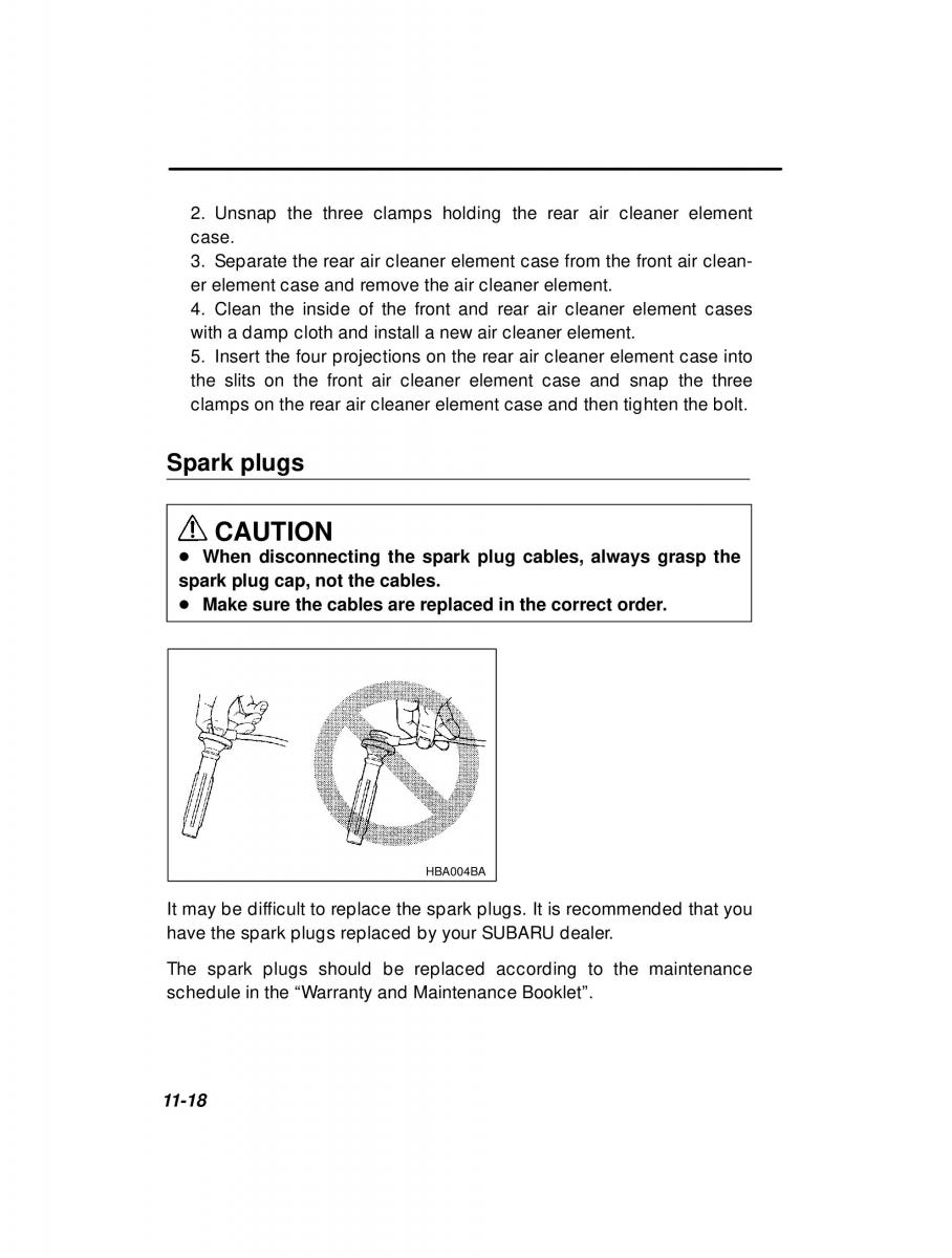 manual  Subaru Outback Legacy owners manual / page 357