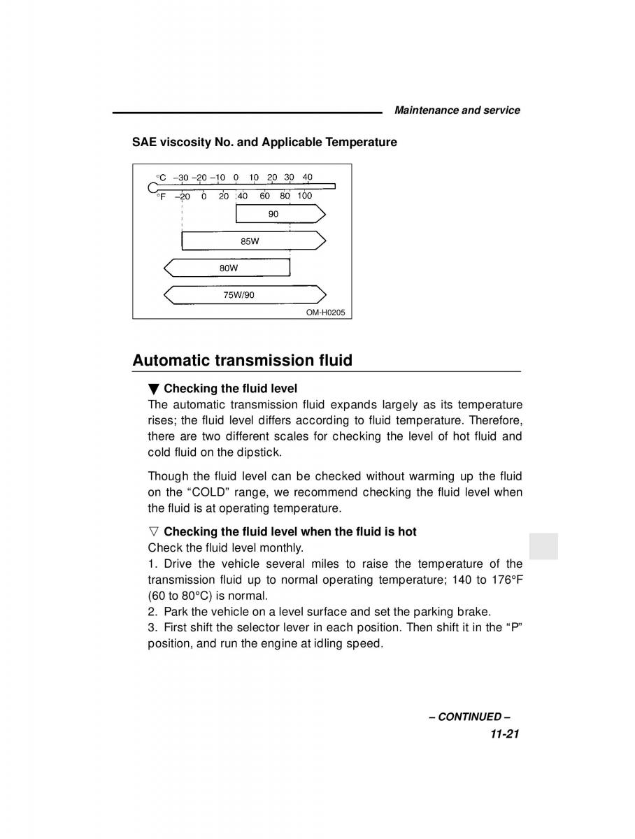 manual  Subaru Outback Legacy owners manual / page 360