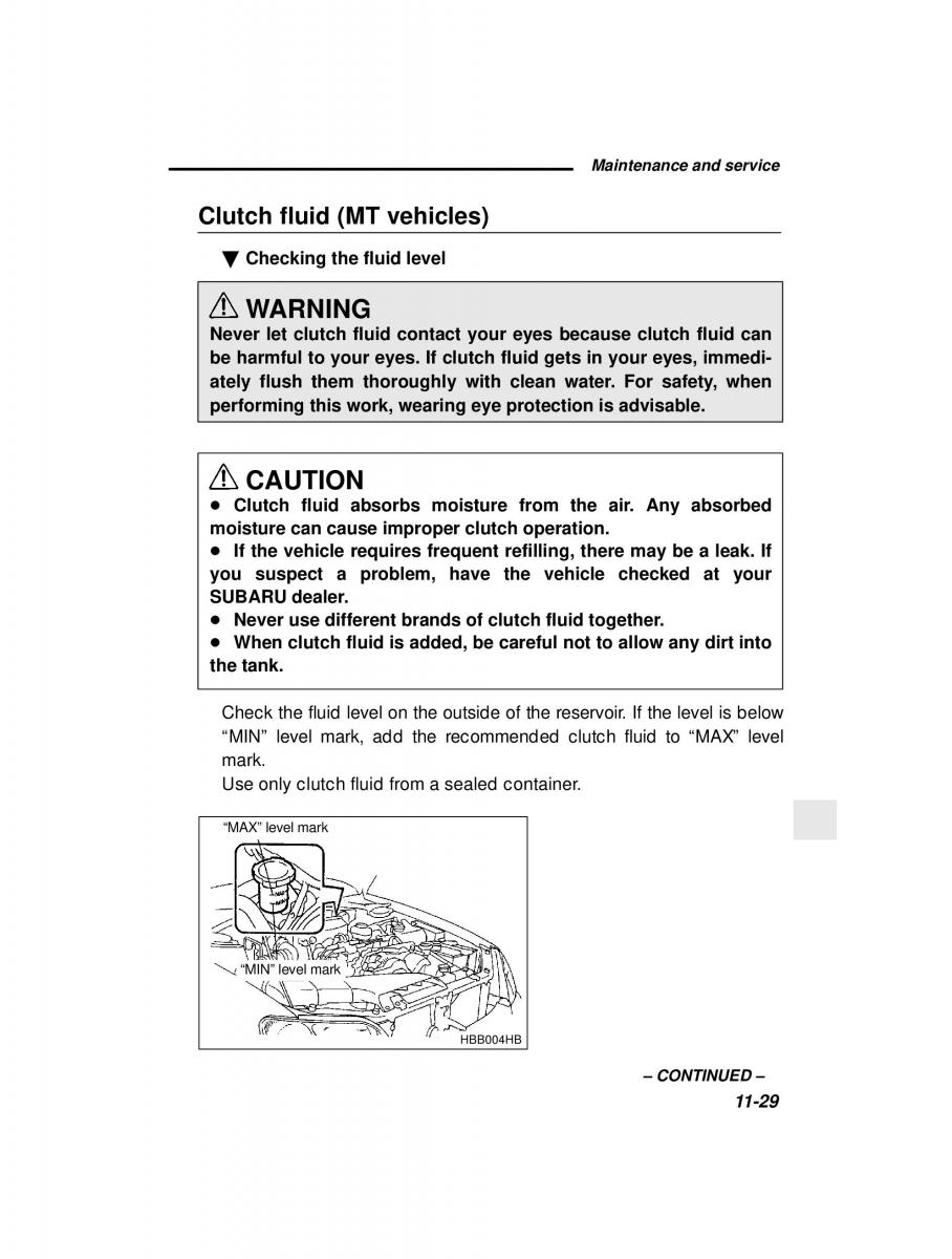 manual  Subaru Outback Legacy owners manual / page 368