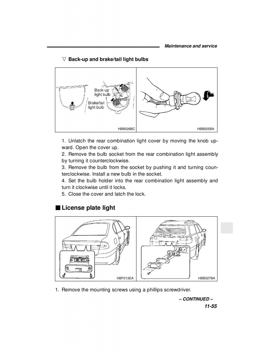 manual  Subaru Outback Legacy owners manual / page 394