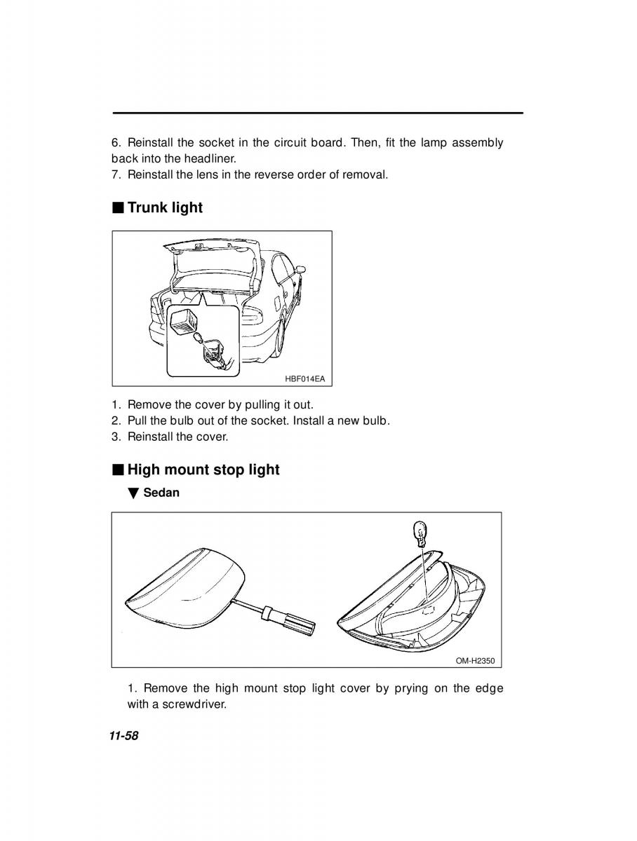 manual  Subaru Outback Legacy owners manual / page 397