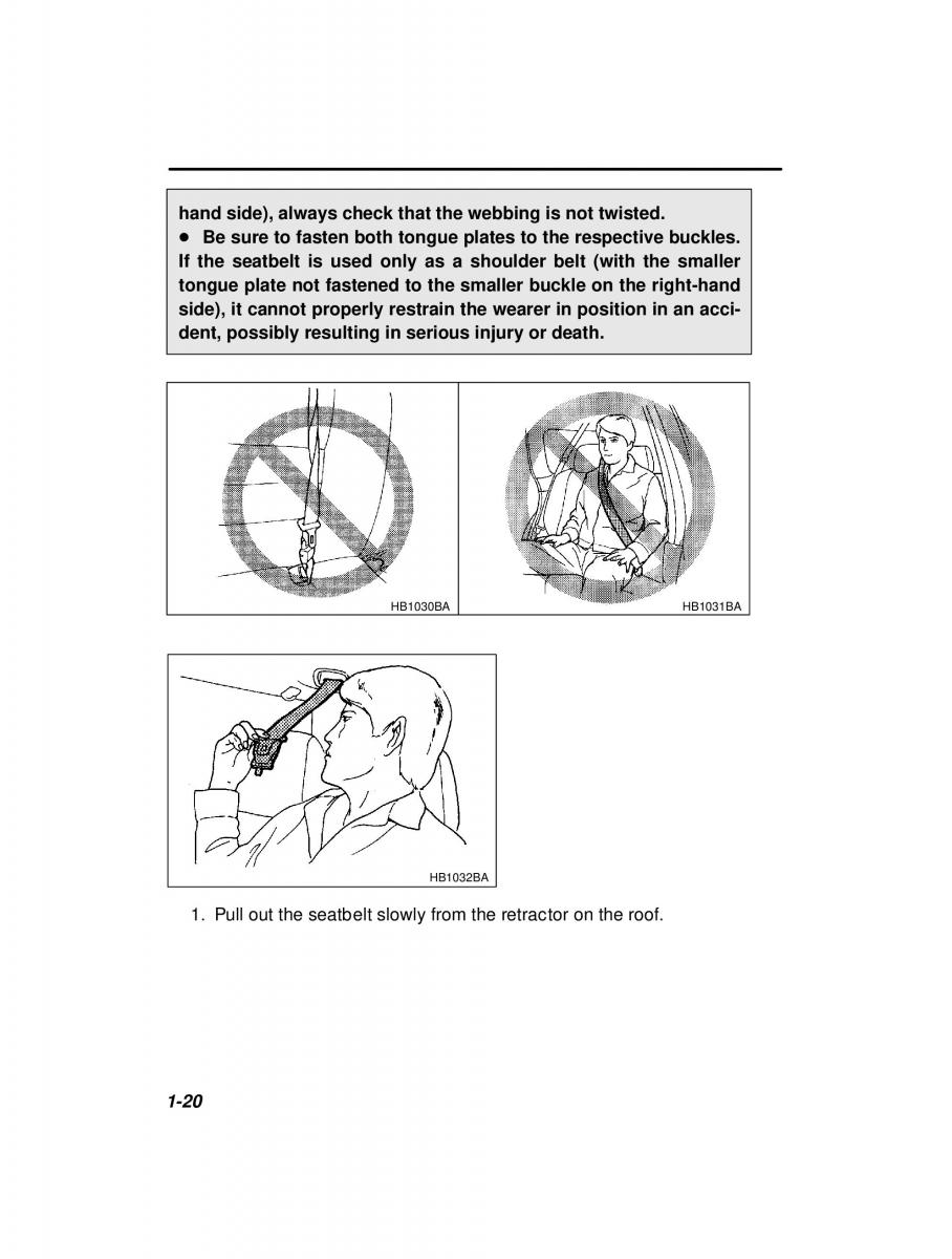 manual  Subaru Outback Legacy owners manual / page 40