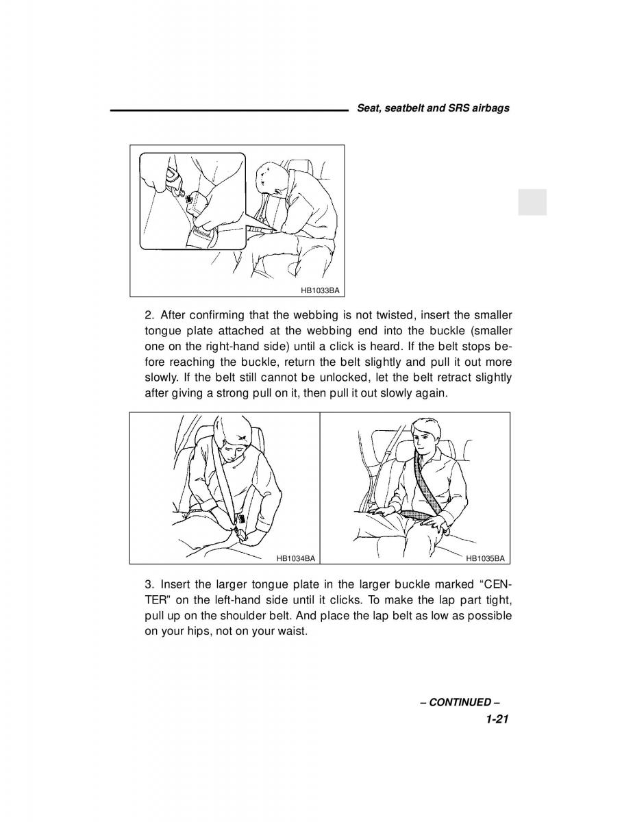 manual  Subaru Outback Legacy owners manual / page 41