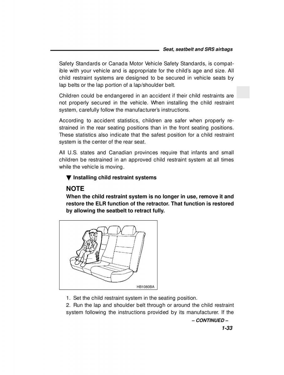 manual  Subaru Outback Legacy owners manual / page 53