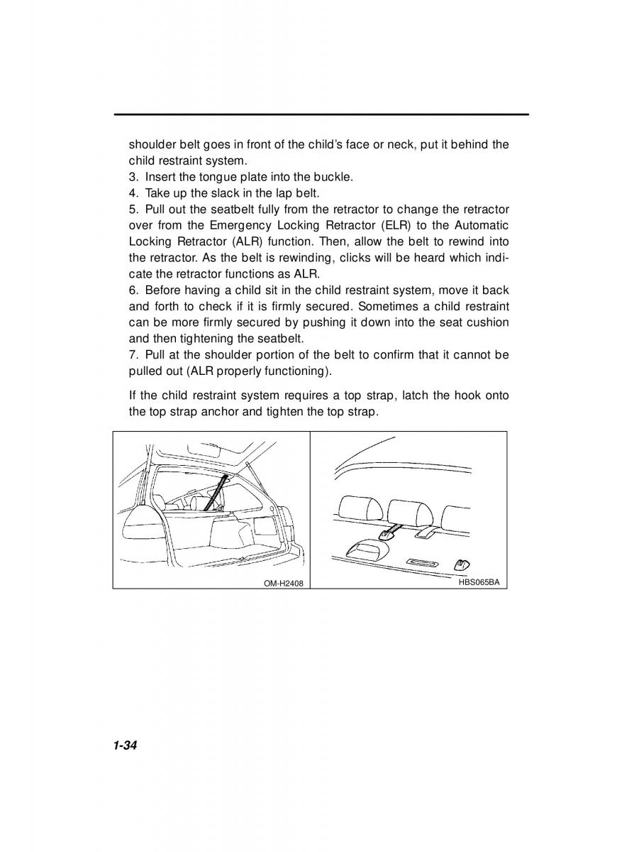 manual  Subaru Outback Legacy owners manual / page 54