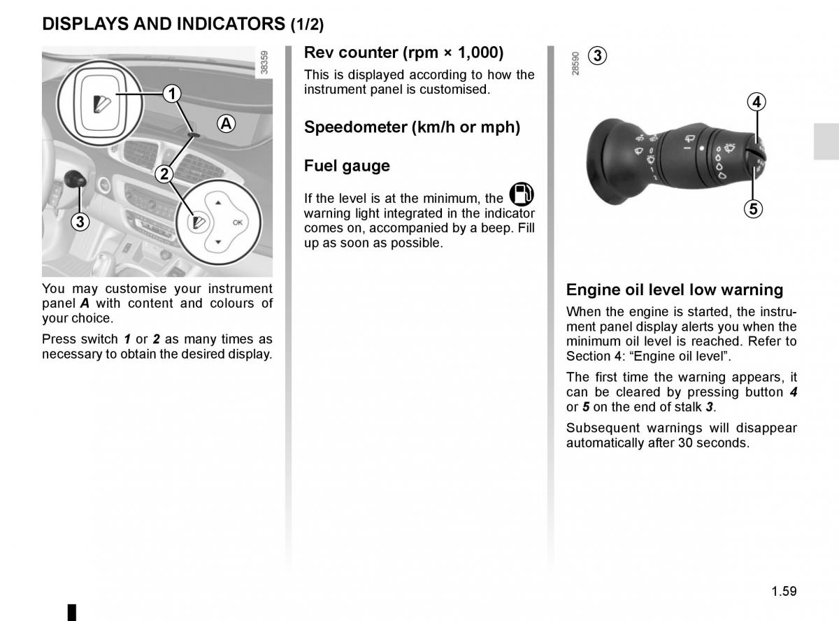 Renault Scenic III 3 owners manual / page 65