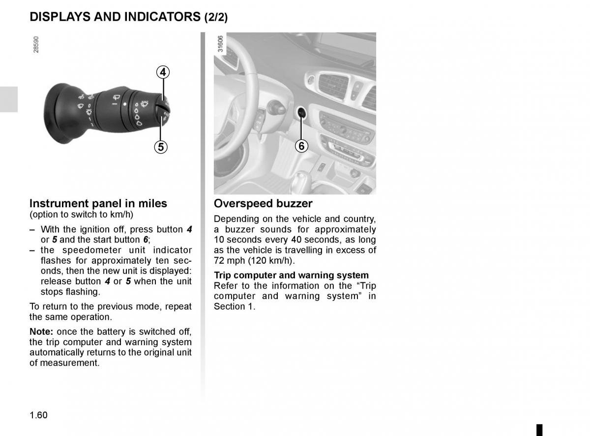 Renault Scenic III 3 owners manual / page 66