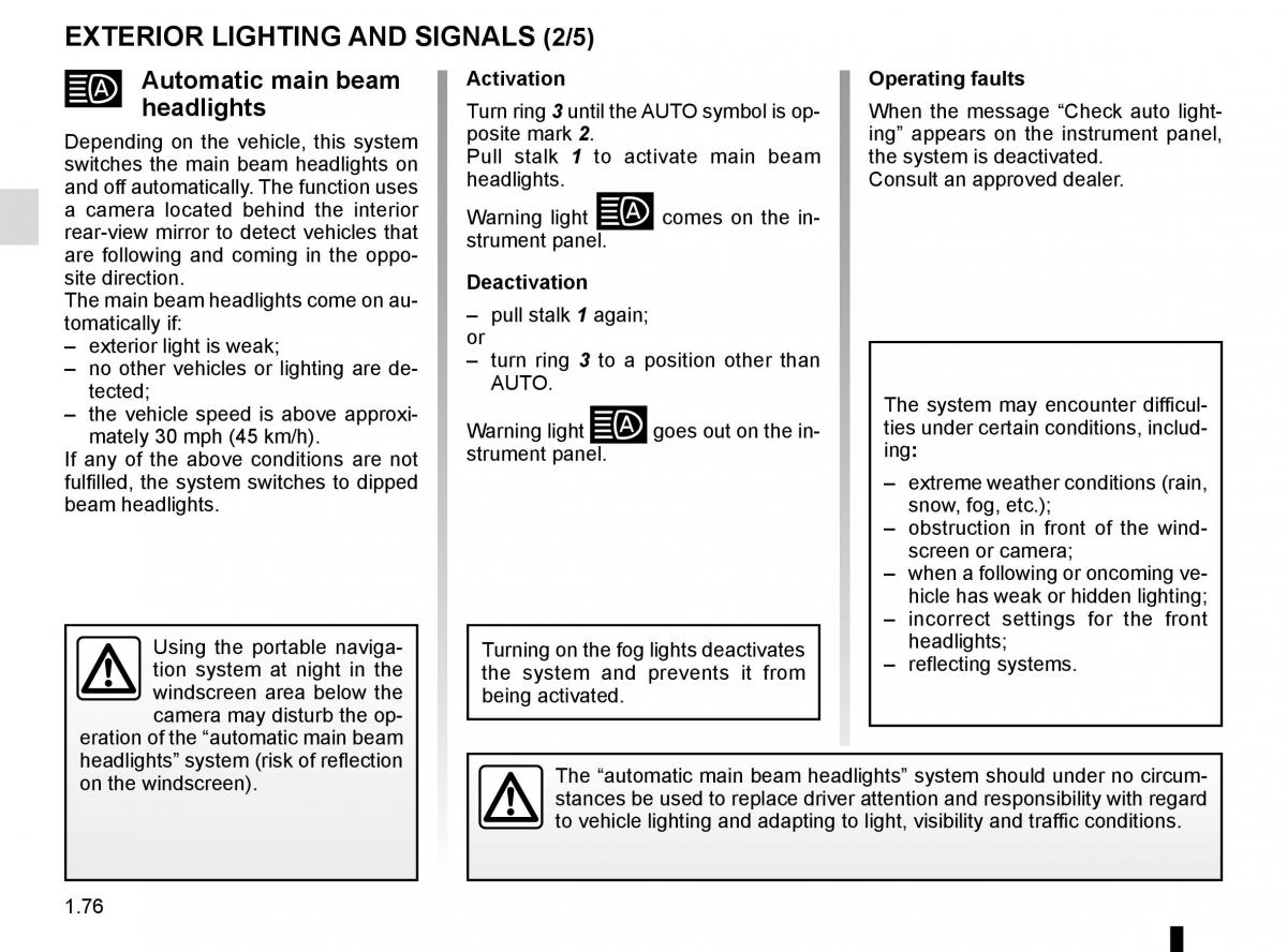 Renault Scenic III 3 owners manual / page 82