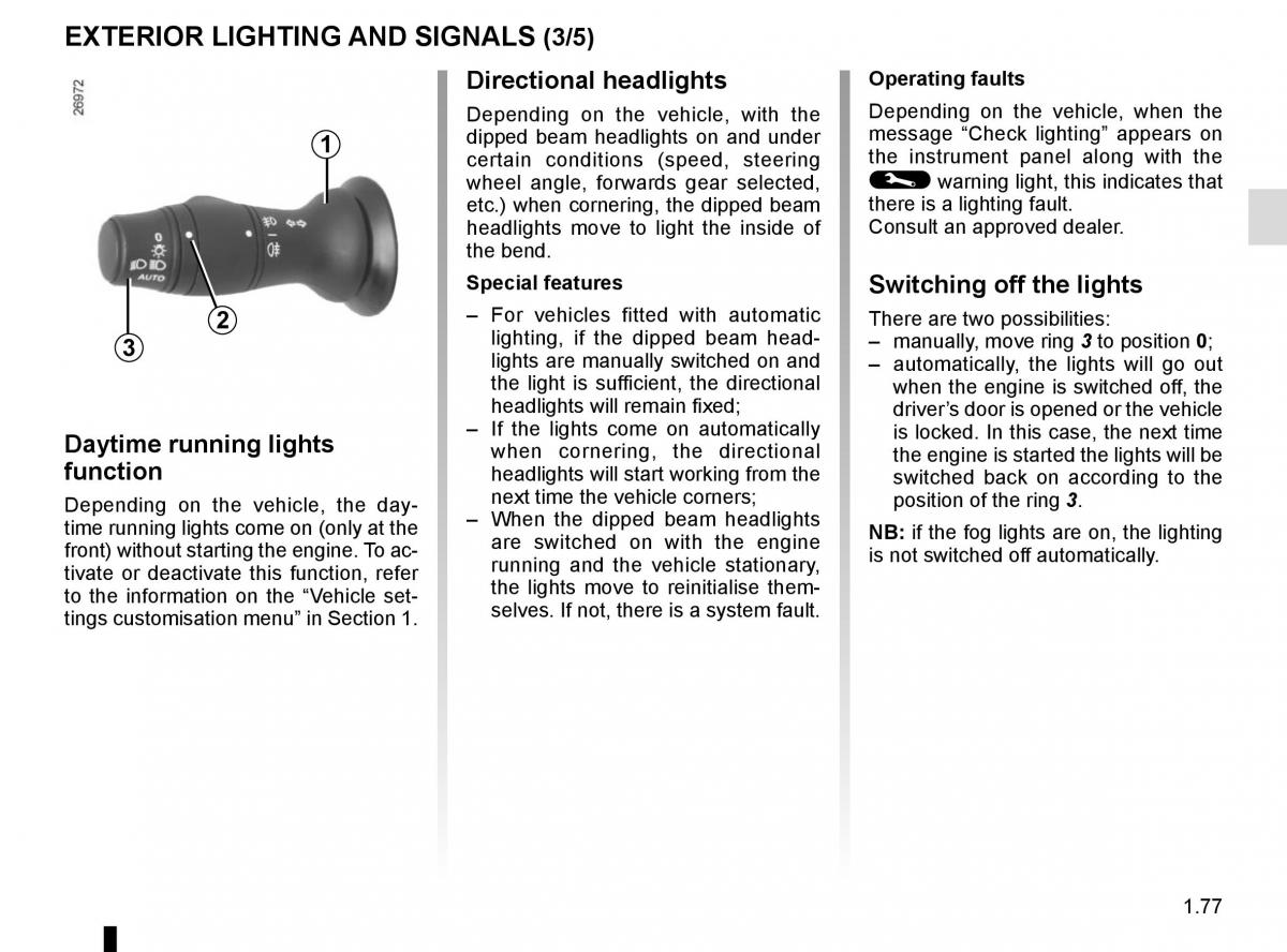 Renault Scenic III 3 owners manual / page 83