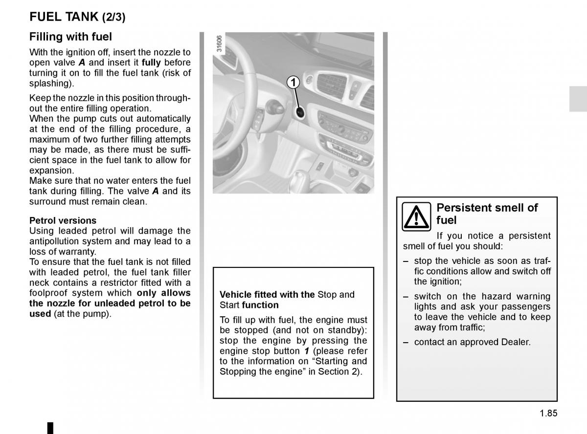 Renault Scenic III 3 owners manual / page 91