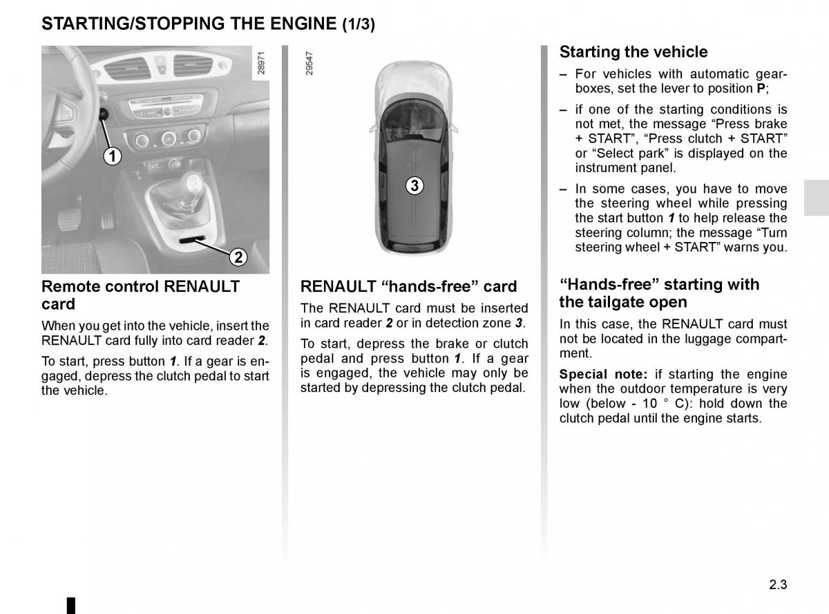 Renault Scenic III 3 owners manual / page 95