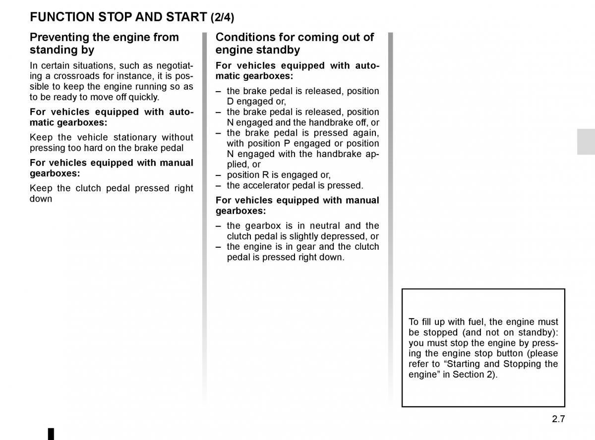 Renault Scenic III 3 owners manual / page 99