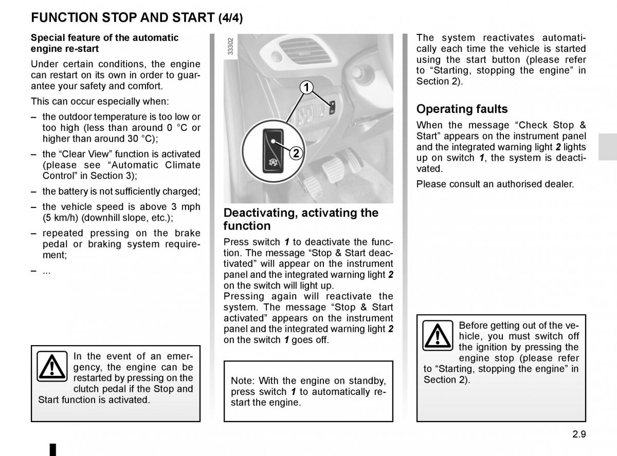 Renault Scenic III 3 owners manual / page 101