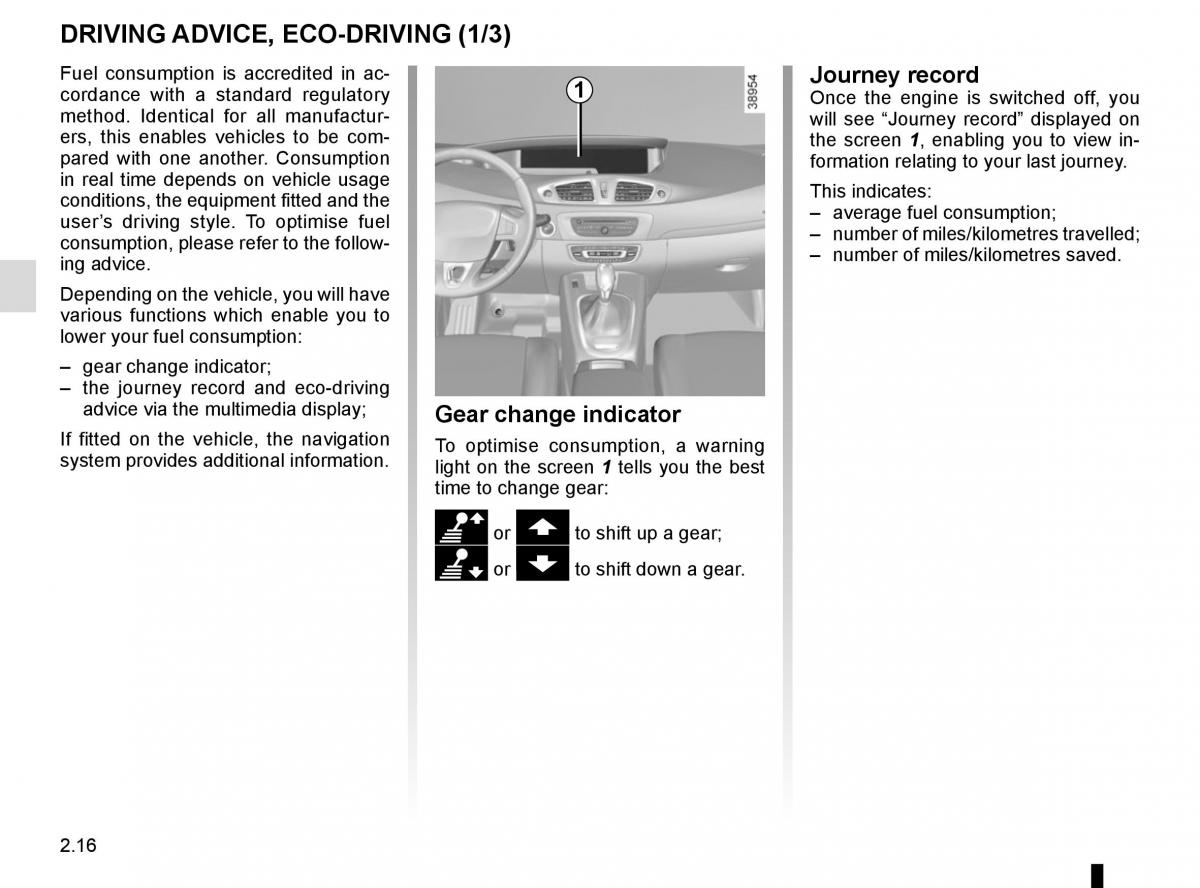 Renault Scenic III 3 owners manual / page 108