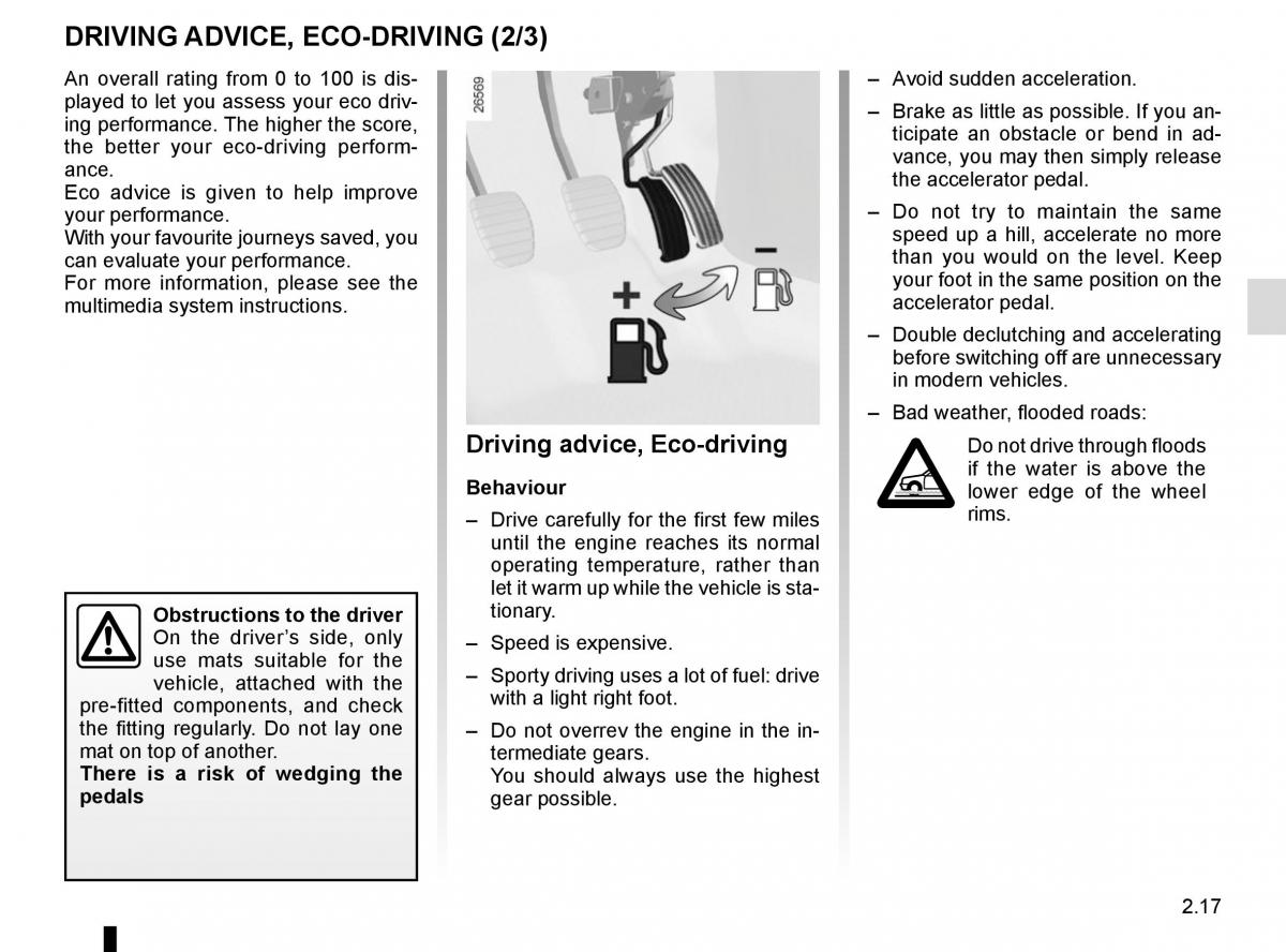 Renault Scenic III 3 owners manual / page 109