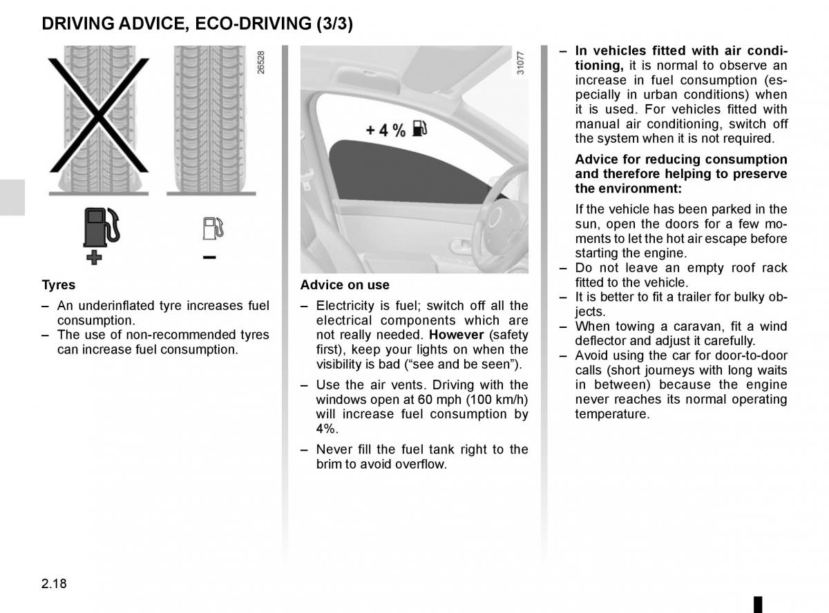 Renault Scenic III 3 owners manual / page 110