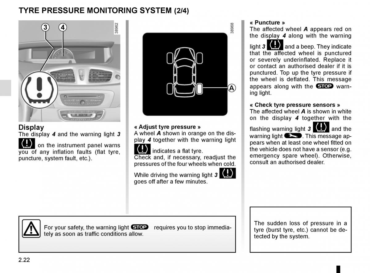 Renault Scenic III 3 owners manual / page 114