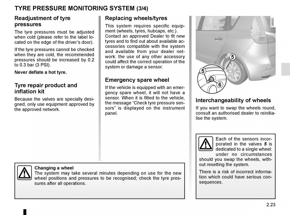 Renault Scenic III 3 owners manual / page 115